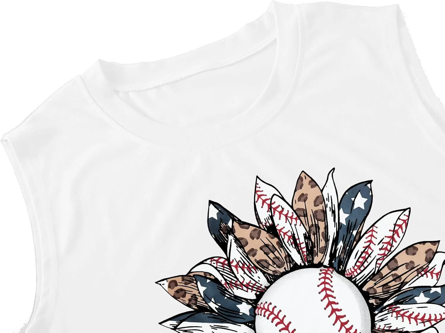 Baseball Mom Shirt Tank Tops Baseball Love Graphic Tee Shirts Women Summer Casual Loose Sleeveless Shirt
