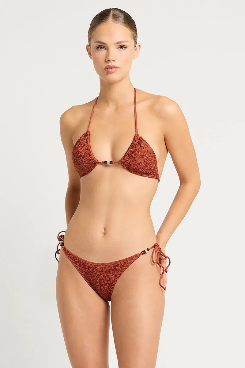 Beaded Ingrid Tri-Bronze Shimmer