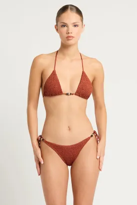 Beaded Ingrid Tri-Bronze Shimmer