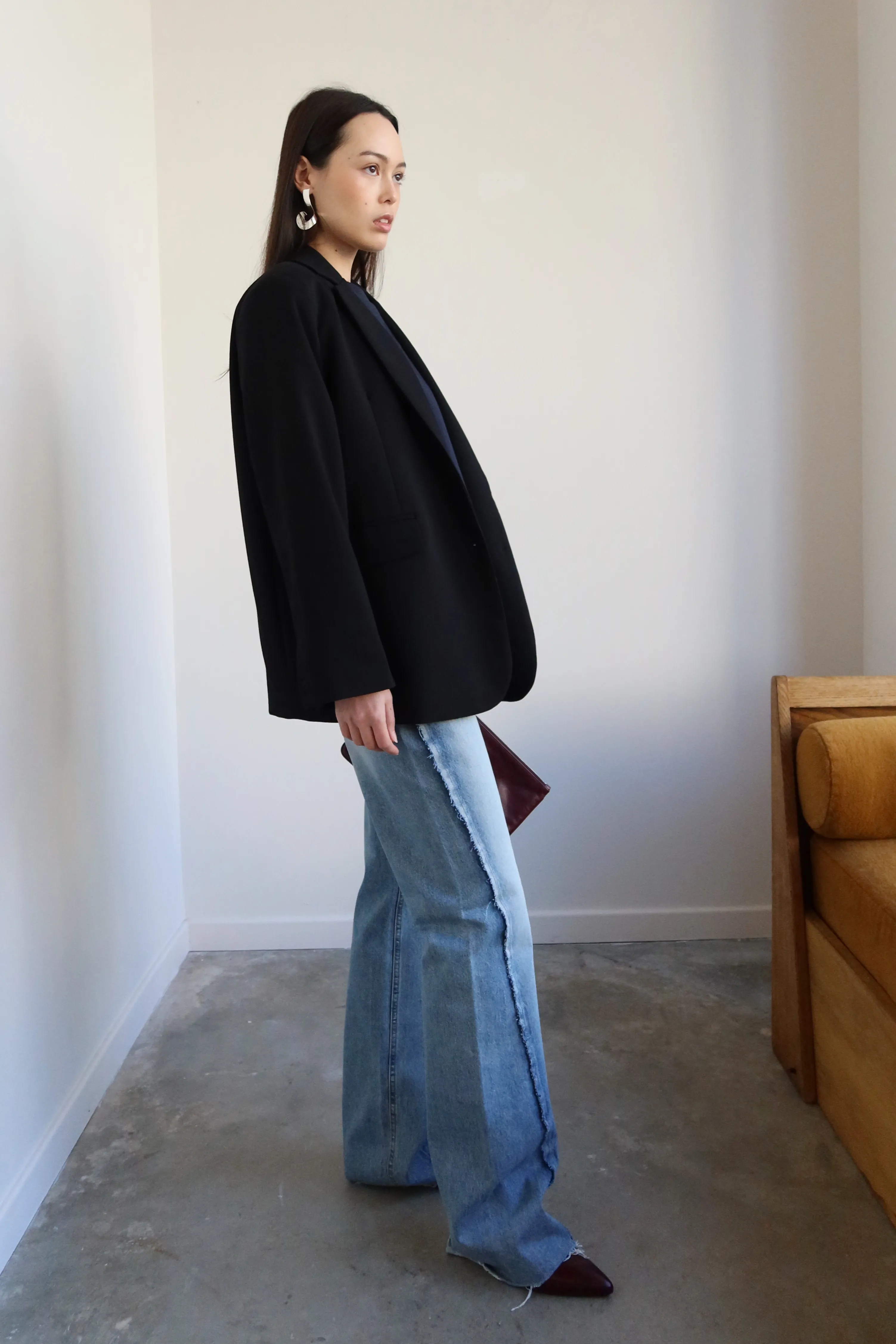 Black Relaxed Tailored Blazer