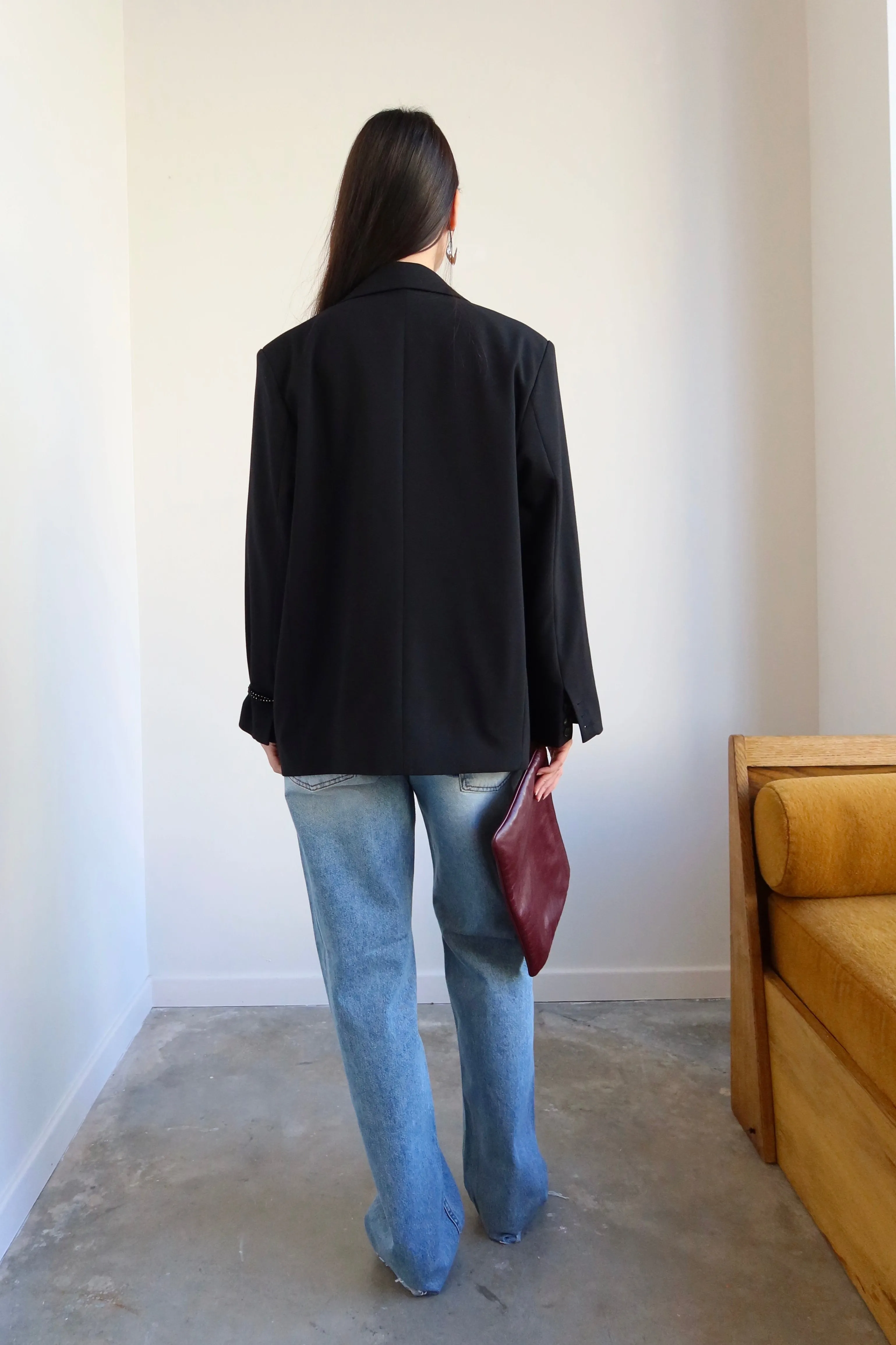 Black Relaxed Tailored Blazer