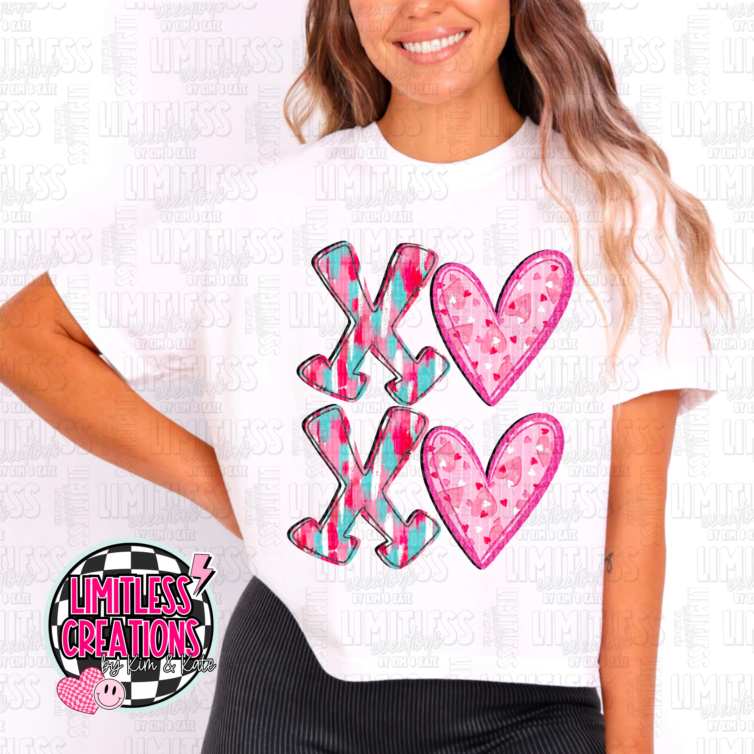 Brushstroke XO Valentine Shirt