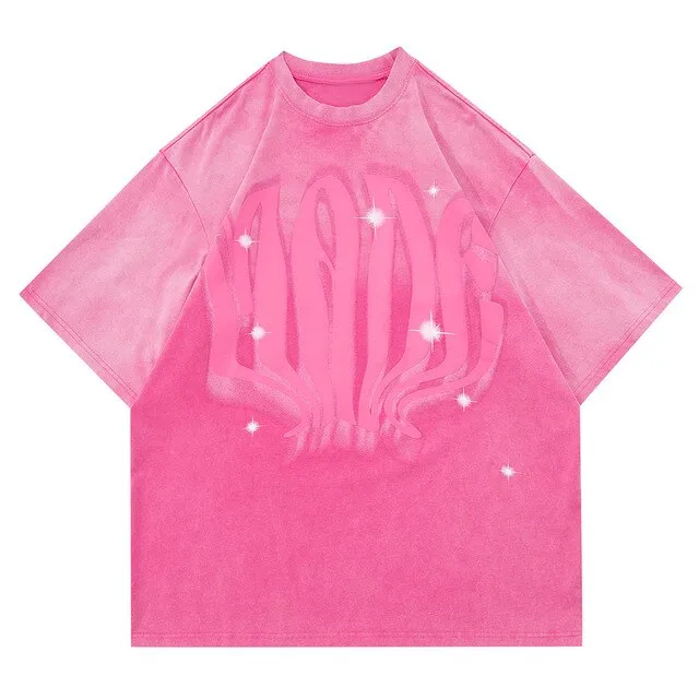 Extreme Aesthetic 'Surreal' Acid Wash Cotton T-Shirt