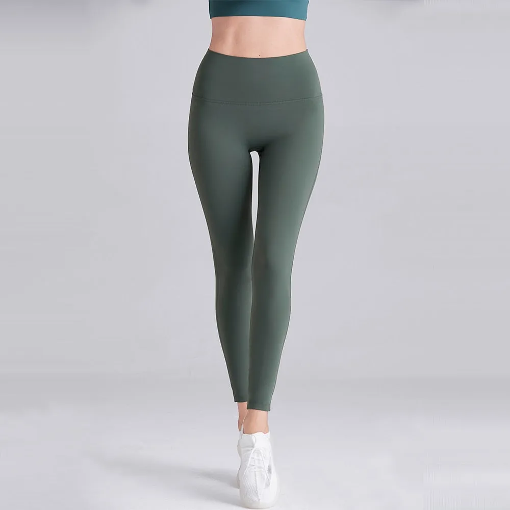 High Waist Yoga Leggings Naked Sense Quick-dry Design
