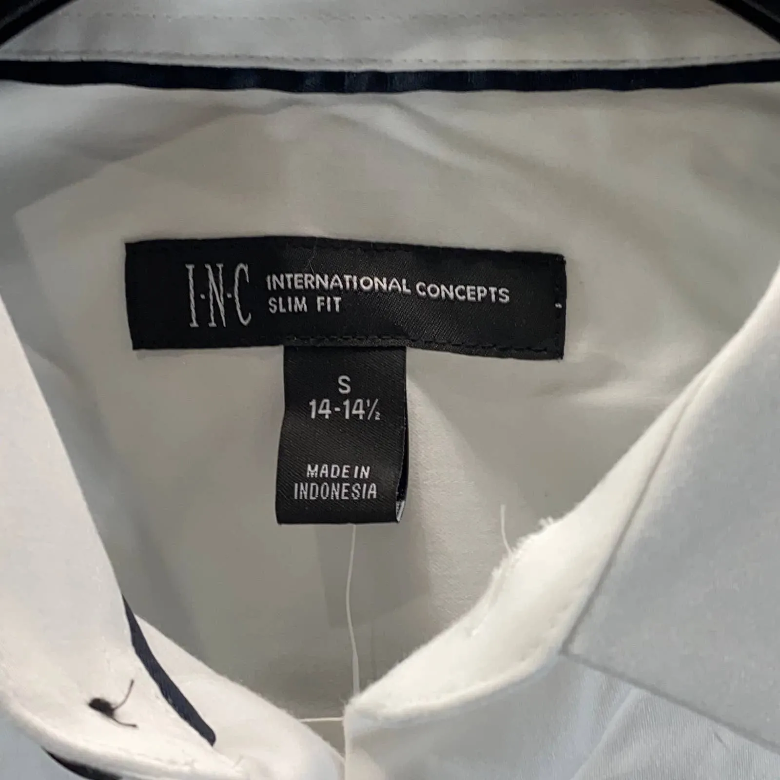 INC INTERNATIONAL CONCEPTS Men's White Pure Slim-Fit Button-Up Dress Shirt SZ S