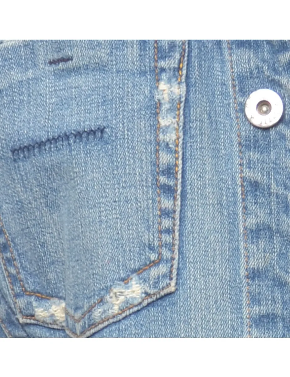 Light Wash Denim Jacket - L