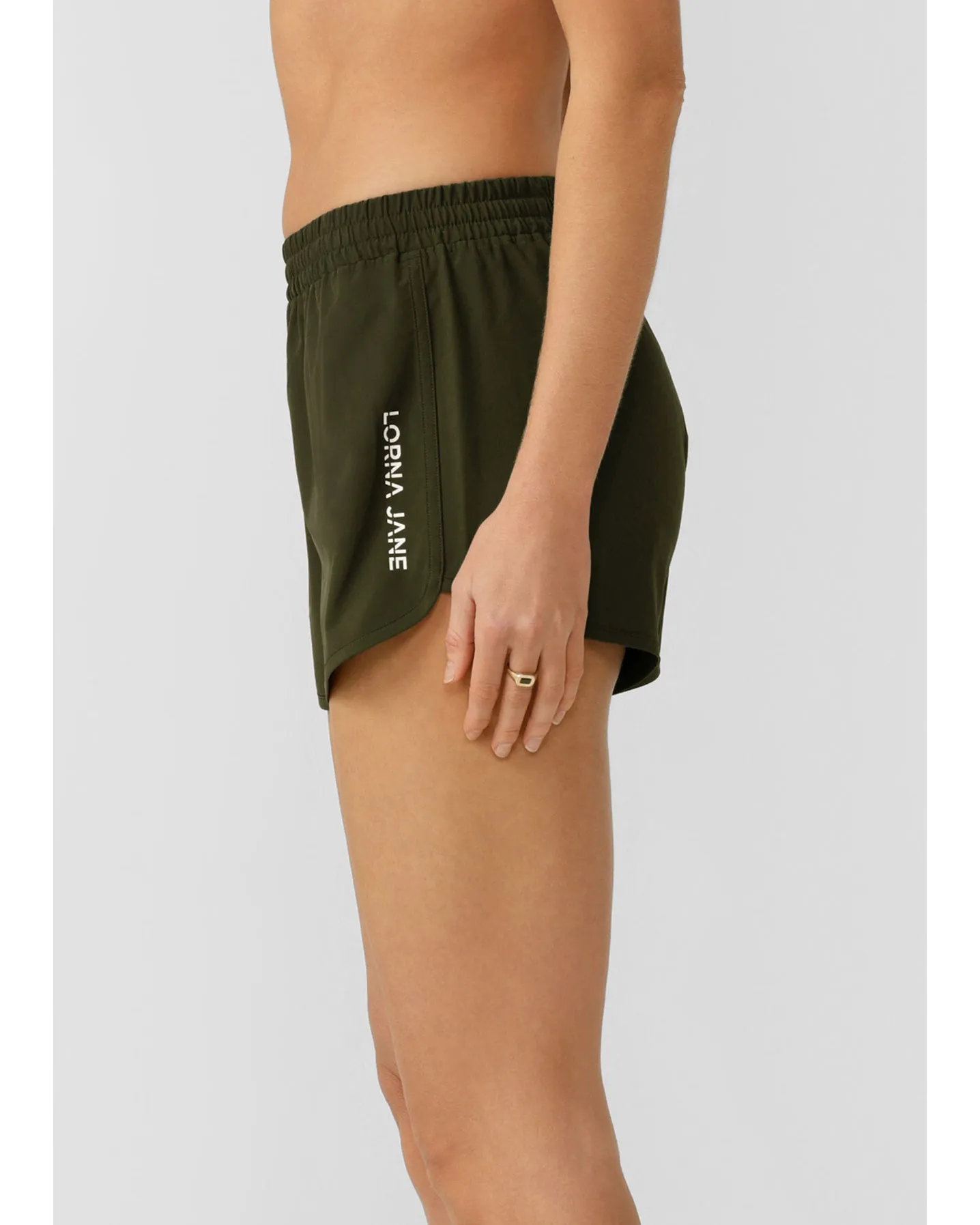 Lorna Jane Lotus Sports Short - Luxury Green