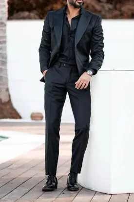 Men Party Suit Men's Clothing Men Black Suit For Groom Wedding Suit Slim Fit Suit for Men