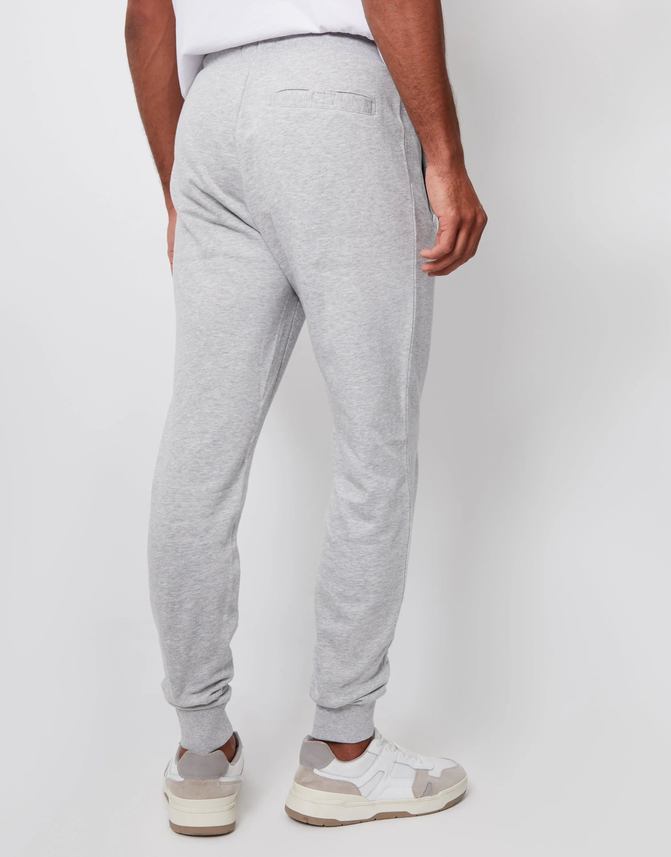 Men's Light Grey Regular Fit Joggers