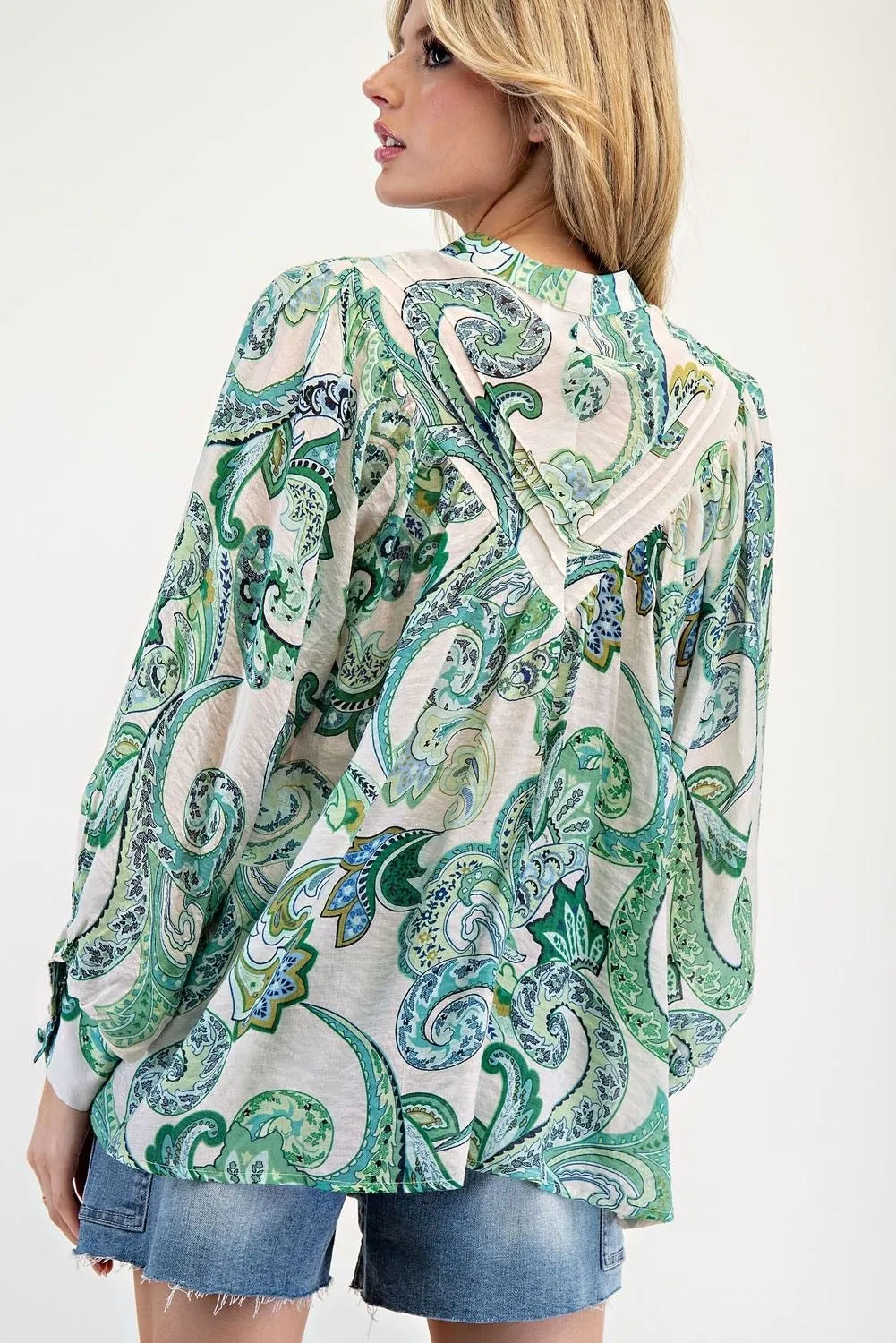 Paisley Print Top