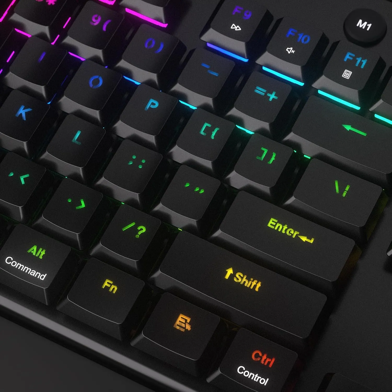 Redragon K618 PRO 3-Mode Wireless RGB Mechanical Keyboard, BT/2.4Ghz/Wired Low Profile Win/Mac Gaming Keyboard w/Ultra-Thin Design, Dedicated Media Control & Tactile Blue Switch