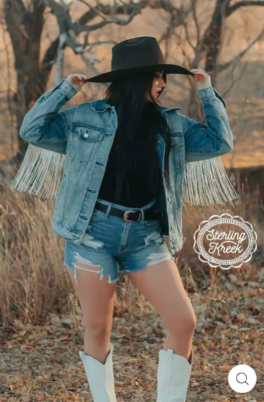 Rhinestone Rodeo Denim Jacket