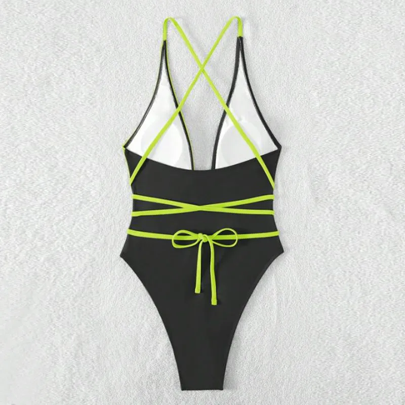 Sensual Straps One-Piece Swimsuit