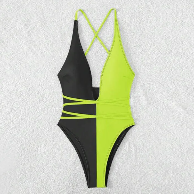 Sensual Straps One-Piece Swimsuit