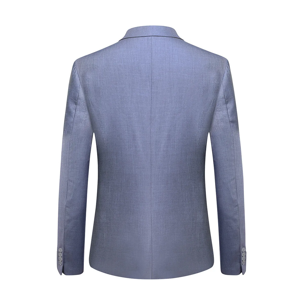 Slim Fit 2 Piece Suit 2 Button Formal Business Wedding Solid Suits Light Grey