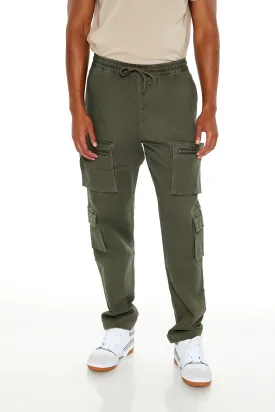 Slim Fit Mid Rise Cargo Jogger
