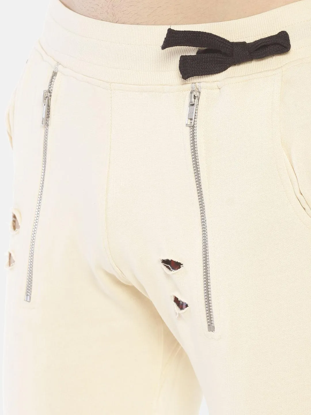 Slim Fit With Cross Zipper Joggers