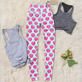 Strawberry Stretch Yoga Pants