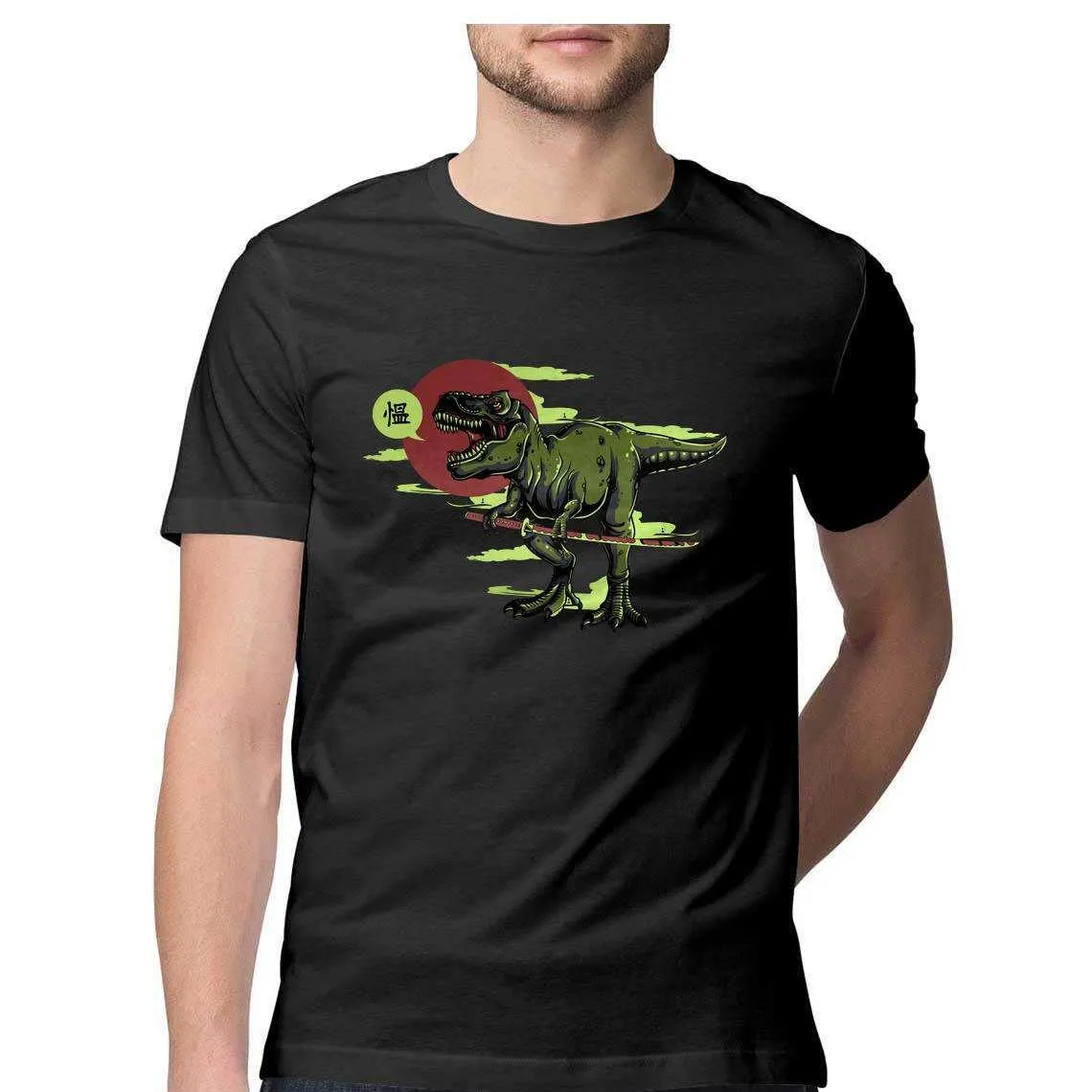 The T-Rex Who Trained to be a Samurai Men's T-Shirt