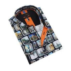Travel Destination Button Down Shirt