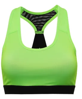 TriDri® performance sports bra (medium impact) | Lightning Green