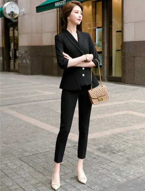 Two Piece Elegant Business Attire Set