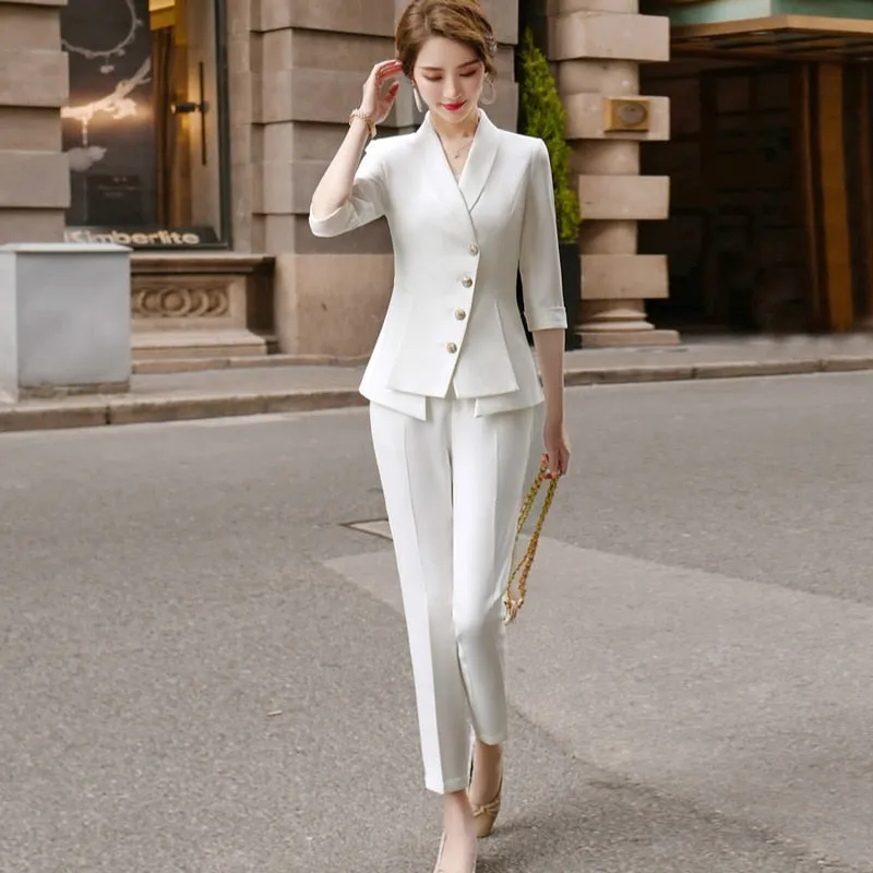 Two Piece Elegant Business Attire Set