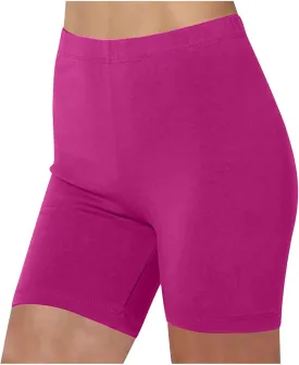 Women's Basic Stretch Soft Cotton Shorts Summer Gym Biker Shorts Workout Running Athletic Cycling Biker Leggings