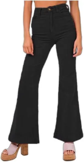 Womens Corduroy Jean Pants, Vintage Slim Fit Flare Pants, Stretchy Wide Leg Bell Bottom Trousers, Bell Bottoms Slacks