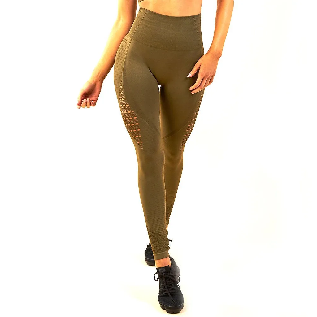 Yoga Pants High-Waist Tummy Control Workout Leggings  Mesh Yoga Pants