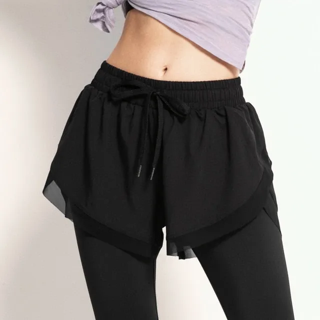 Yoga Pants Two Pieces High Waist Running Tights