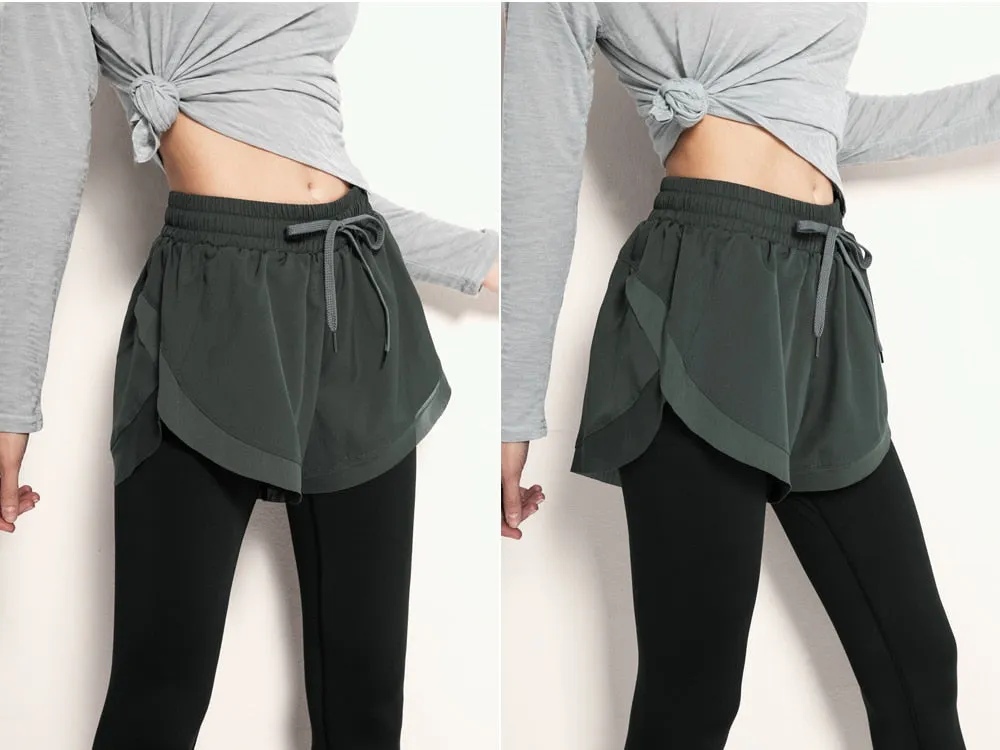 Yoga Pants Two Pieces High Waist Running Tights