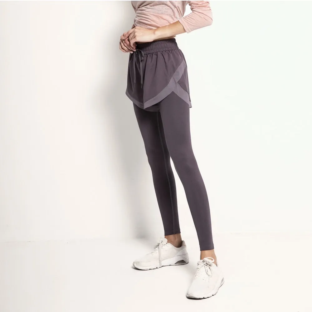 Yoga Pants Two Pieces High Waist Running Tights