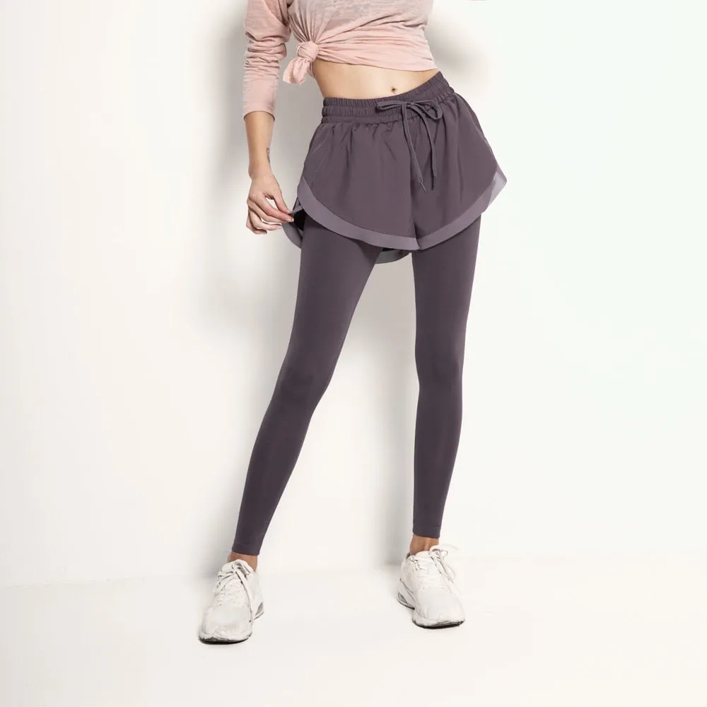 Yoga Pants Two Pieces High Waist Running Tights