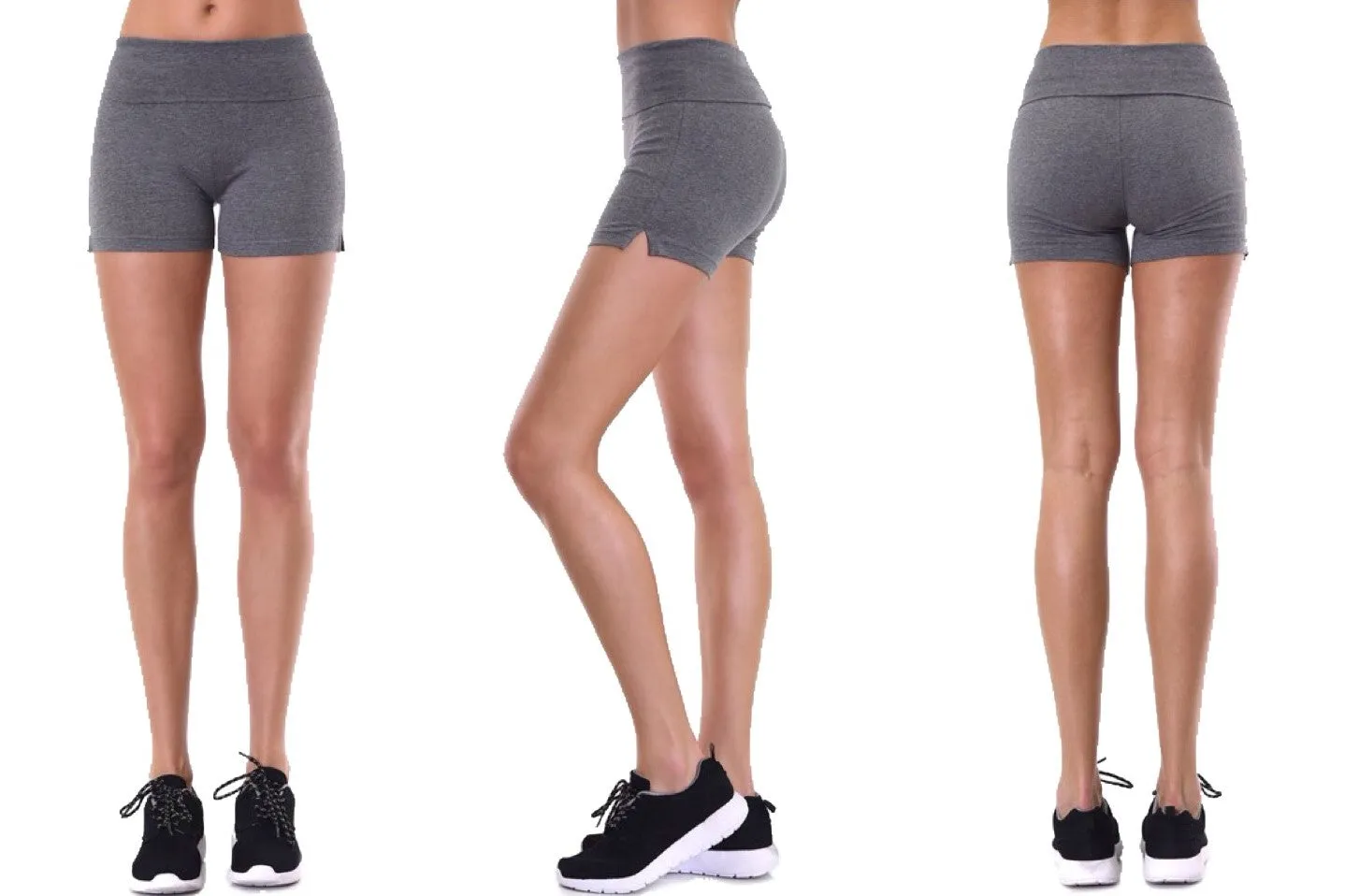 Yoga Shorts with Wide Waistband