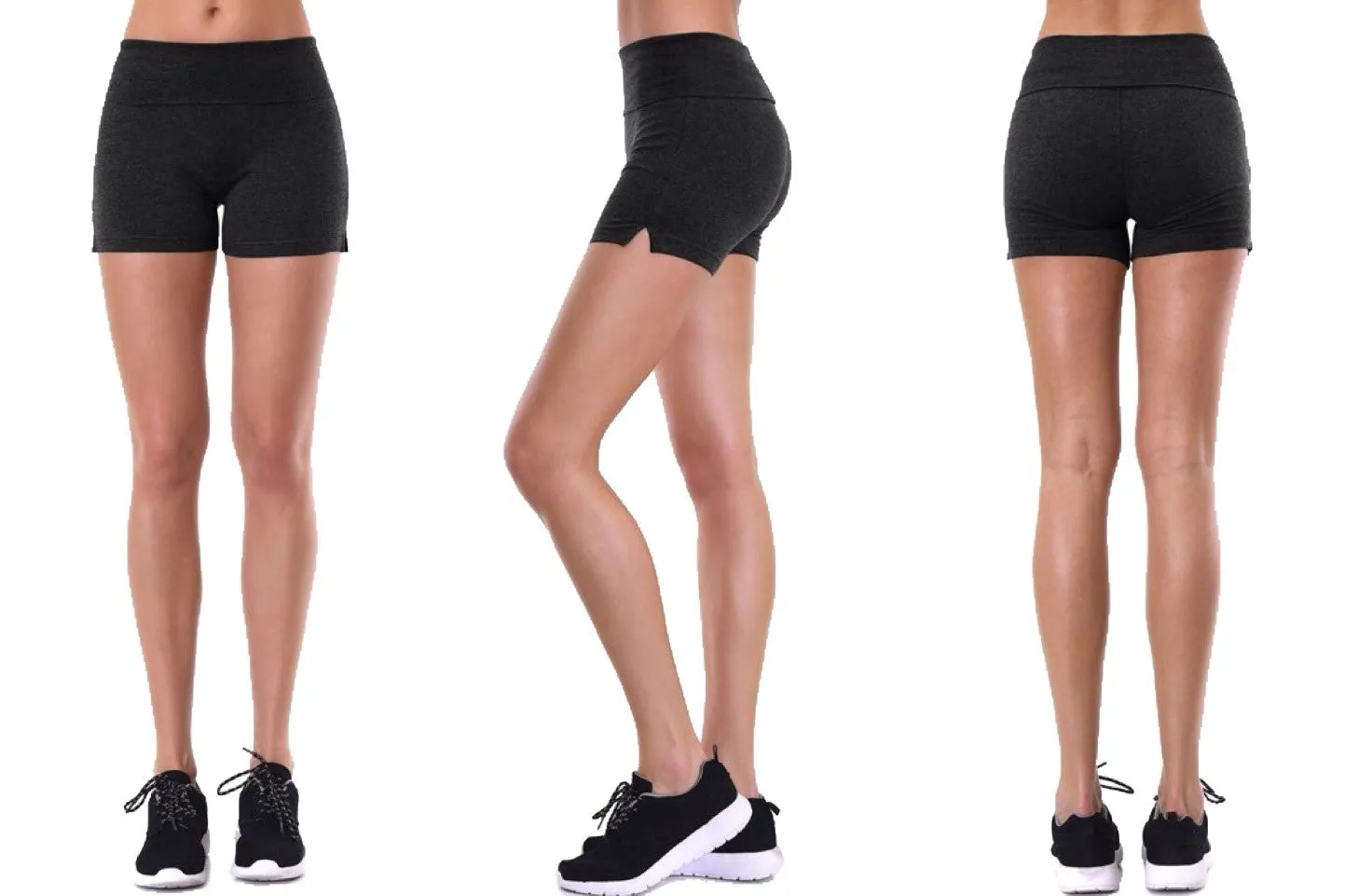 Yoga Shorts with Wide Waistband